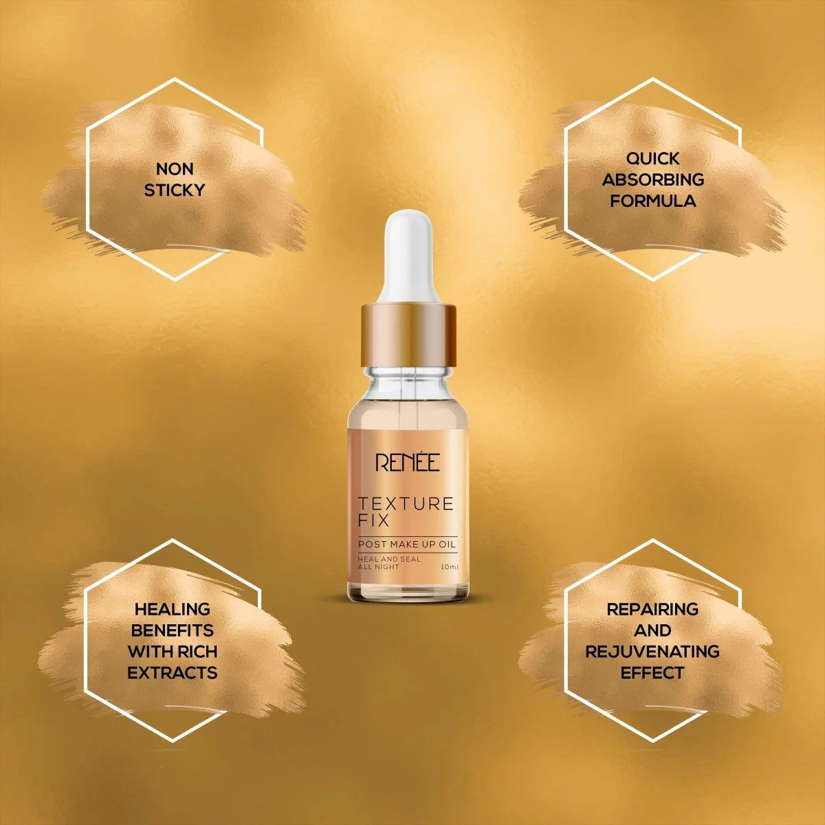 RENEE Texture Fix post Make Up Oil, 10ml - Image 3